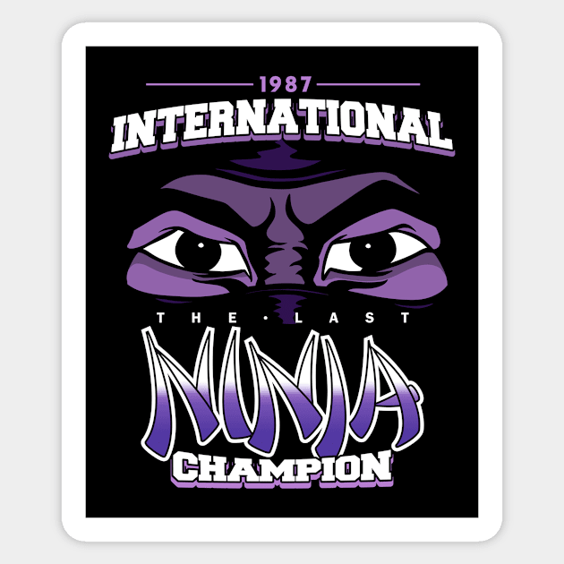 International Last Ninja Champion Sticker by kickpunch